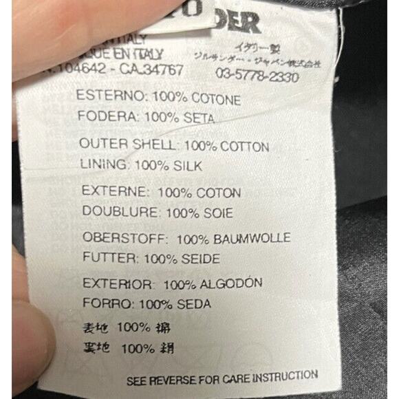 Jil Sander Women's Sleeveless Sheath Dress Black Pin Hole Design Sz Lg/US 8/40 - Picture 10 of 11